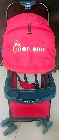 Mon Ami Red Lightweight Baby Stroller - Good Condition