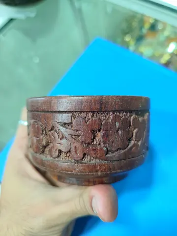 Wooden serving bowl- 7cm length