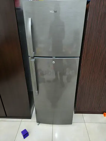 Haier Double Door Refrigerator Silver Finish