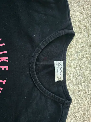 LC Waikiki black childrens T-shirt size 8-9Y (128-134 cm)