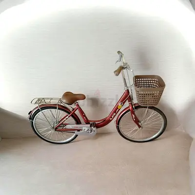Classic 24 Step-Through City Bike with Front Basket