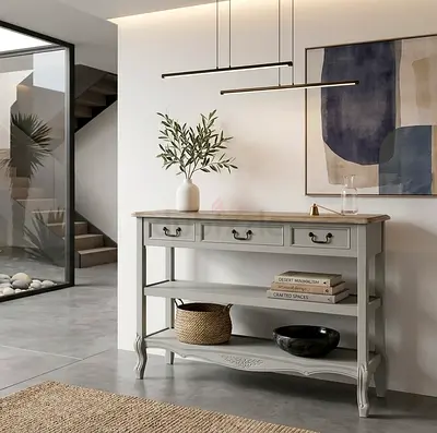 Modren console table with 2 drawers