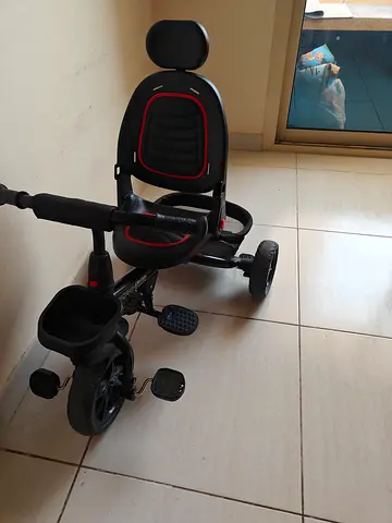 Kids 3-in-1 Tricycle with Parent Handle and Safety Seat