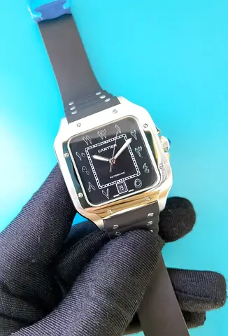 Cartier santos automatic mens watch
