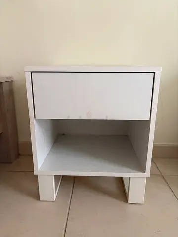 White Bedside Table - 1 Piece