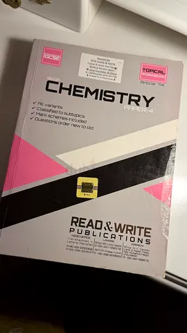 IGCSE Chemistry Paper 4 - (Topical Workbook)