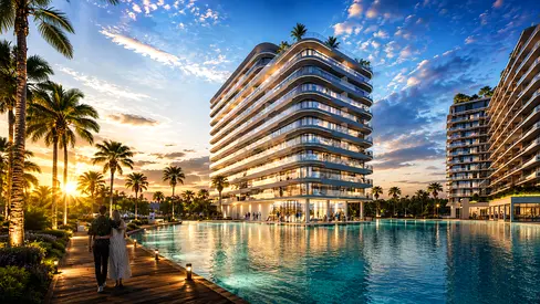 Waterfront 1 BR | Lagoon Views | Azizi Venice