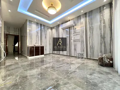Townhouse for rent in Al Zahia. First occupancy, ready to move in. Large setback in front of the villa for cars.