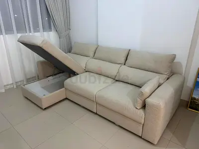 FREE DELIVERY ! IKEA ESKLSTUNA LSHAPE SOFA BED BEIGE