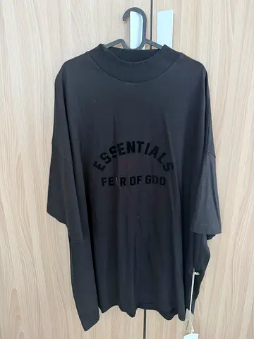 Black Essentials Fear of $% Oversized T-Shirt - Mens Size (Good Condition)