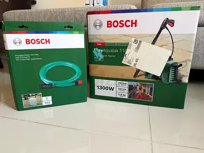 Bosch Aquatak 1100 1300W High-Pressure Washer with Accessories and self priming kit Like New