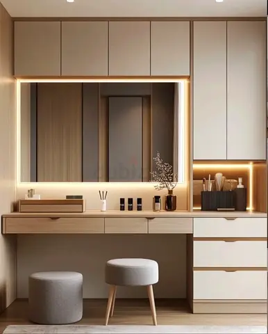 Modern Makeup Vanity Dressing Table Custom-Made Designs