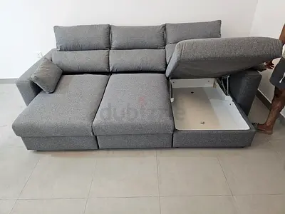Ikea Eskelstuna L shape sofa bed Dark gray