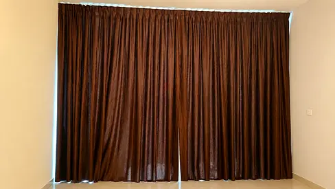 Brown Full-Length Blackout Curtains