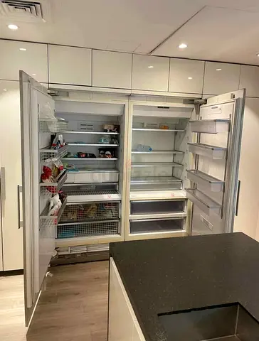 Miele latest model built-in fridge and freezer set