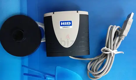 HID OMNIKEY USB Card Reader with Cable - Good Working Condition
