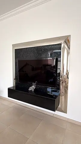 Marble TV Stand with one compartment