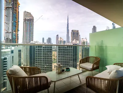 FULL BURJ KHALİFA VIEW | FULLY FURNISHED | 1 BEDROOM