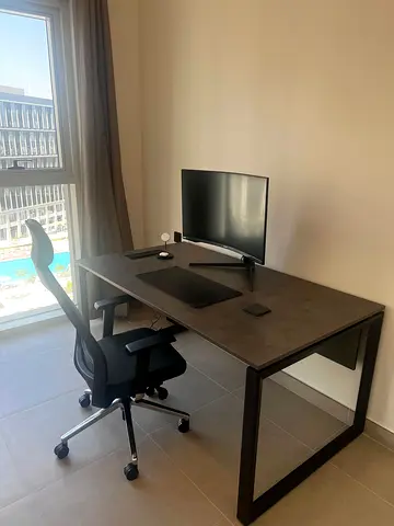 Office desk and ergonomic chair