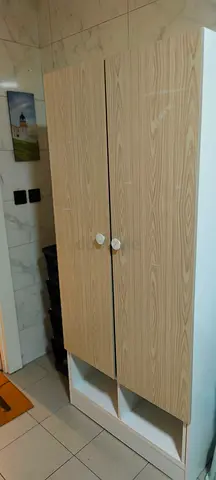 Two Door Wardrobe with Lower Shelves