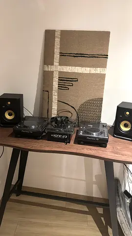 X2 Pioneer XDJ700 decks + Allen  heath xone 23 mixer + x2 krk rokit monitors