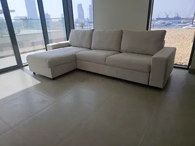 Ikea vimle L shape sofa bed Beige