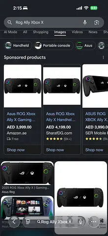 ASUS ROG Ally XBOX X handheld gaming PC - used, working
