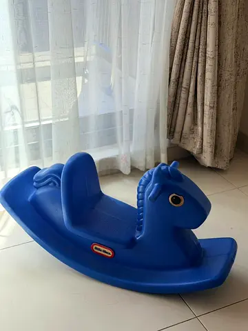 Little Tikes Blue Rocking Horse - Good Condition