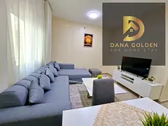 For monthly rent: One bedroom, living room, two bathrooms, and balcony in Sharjah, Al Taawun area.