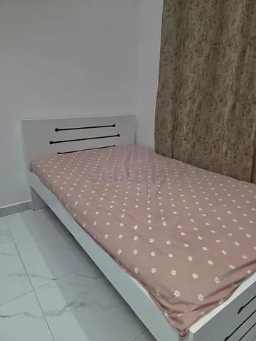 Single bed frame with mattress. Price can be negotiated!