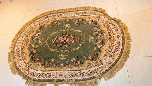 Rugs green gold