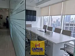 FURNISHED OFFICE ,BURJ KHALIFA AND CANAL VIEW WITH 6 PARTITION HIGH FLOOR AVAILABLE FOR RENT IN BUSI