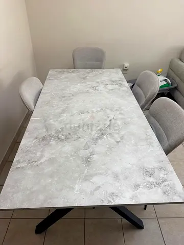 🔥 Home Box Dining Table Set | 180cm Large Table + 5 Chairs |