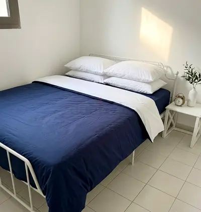 Bed frame and mattress in immaculate condition- used once