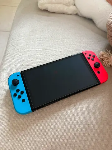 Nintendo Switch OLED (Neon Red  Blue) Console - Super Excellent Working Condition