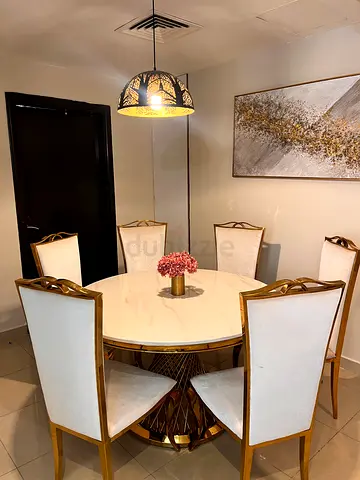 Dining table set with 6 chairs