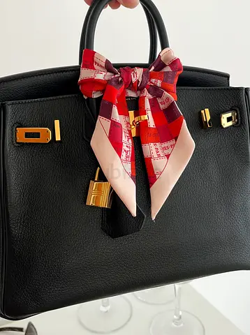 Hermes birkin Taurillon Novillo Noir size 25 with GOLD hardware