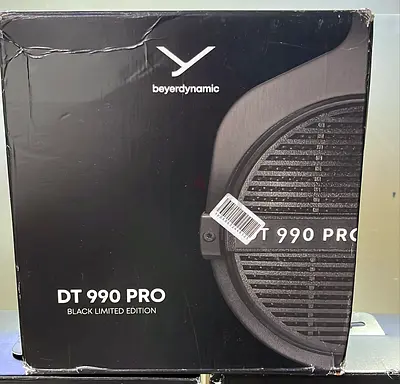Beyerdynamic DT 990 Pro (Black Limited Edition) - Open-Back Studio Headphones (Boxed)