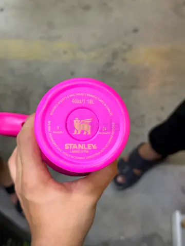 Bright Pink Insulated Travel Tumbler - 24oz