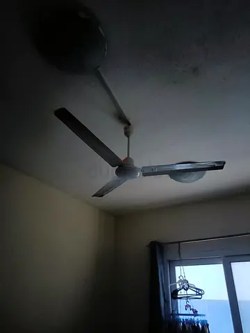 Used 3-Blade Ceiling Fan with Light - Working Condition