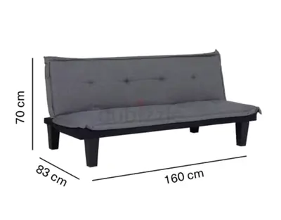 Compact Grey Sofa Bed