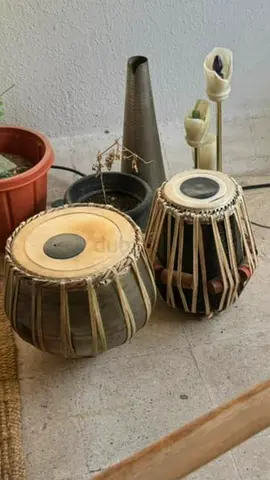 Handmade Table Set (Dayan  Bayan) with Wooden Stands