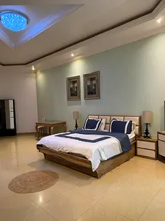 Master bedroom with hall in a villa center Dubai