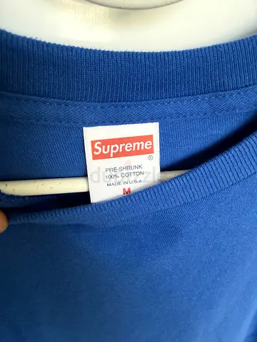 Blue Supreme T-shirt (classic box logo tag) it’s an essential daily t shirt