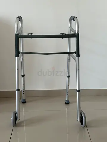 Adjustable Aluminum Walker with Front Wheels - Lightly Used
