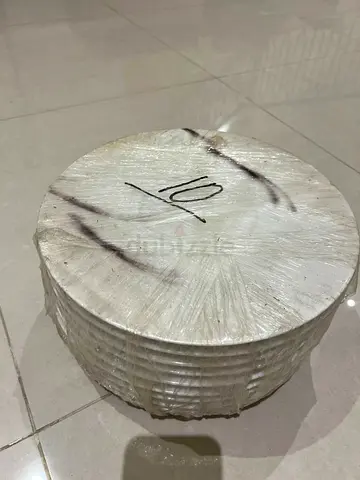 Stack of White Round Plates 10 pcs