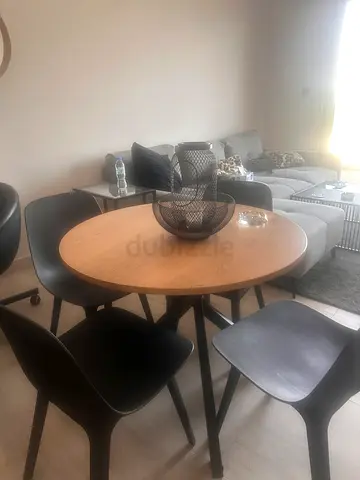 IKEA ODGER Dining Chairs (Black/Anthracite)