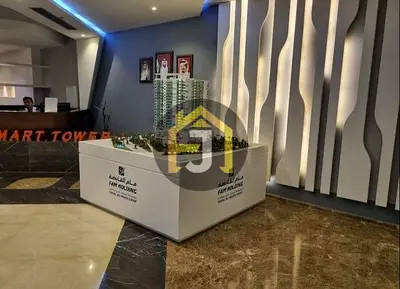Studio for sale With a swimming pool and gym inside the tower