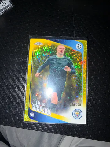 Rare Erling Haaland Limited Edition Holographic Trading Card (130/275)