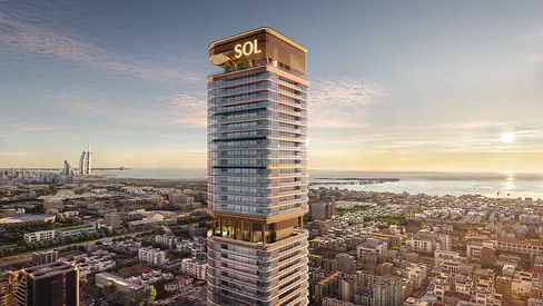 شقة فاخرة بغرفة نوم واحدة بإطلالة بحرية في Sol Luxe